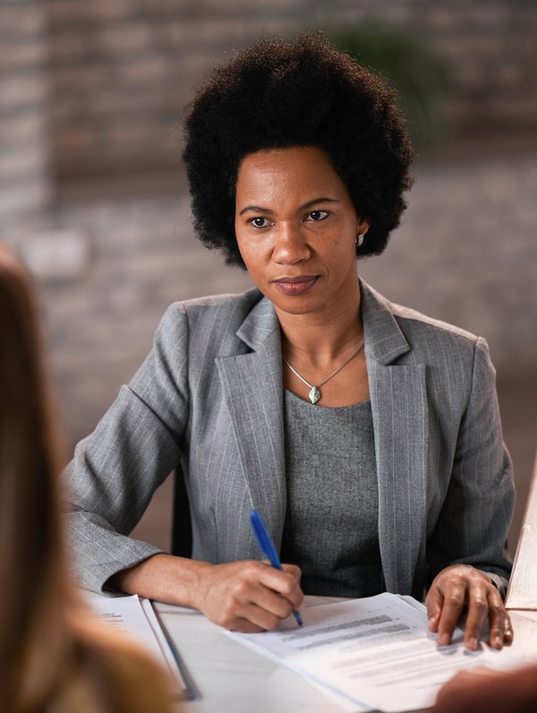 A consultation to discuss paperwork