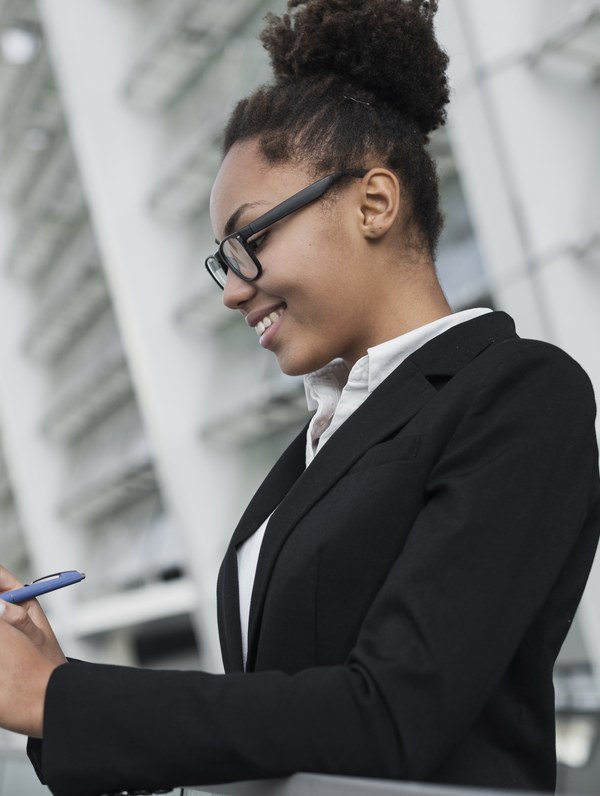 Woman taking notes